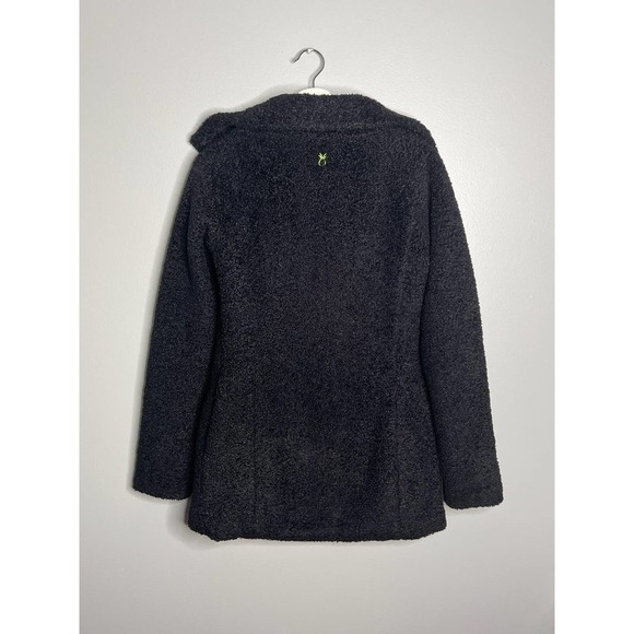 Dudley Stephens Sherpa Fleece Bleeker Collared Full Zip Jacket Black Small - Picture 7 of 7